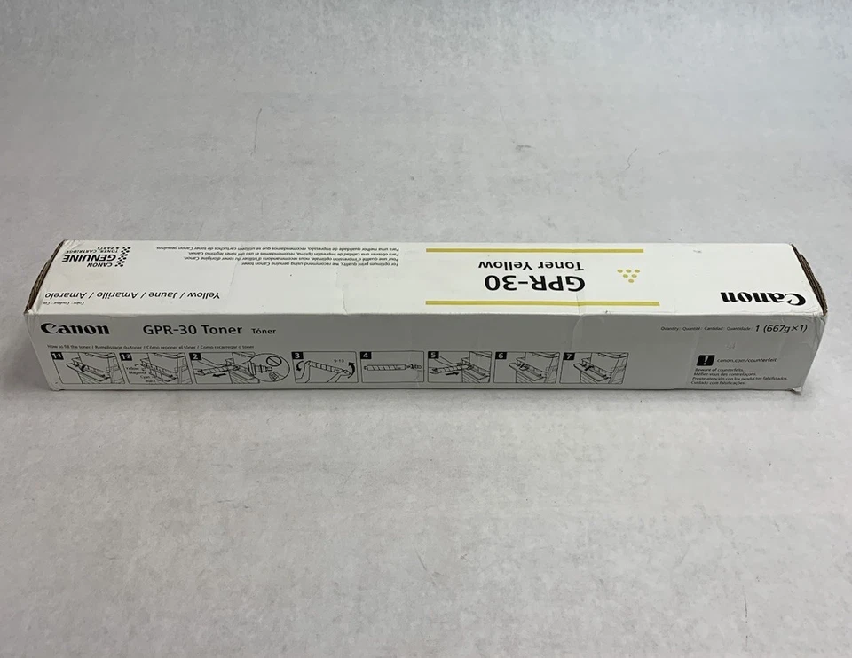 Cartucho de tóner amarillo Canon GPR-30 2801B003 Foto 4 de 4