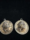 Vintage Coin Style Liberty Pendants Charms Craft Jewelry Lot 2 Lot# 1262