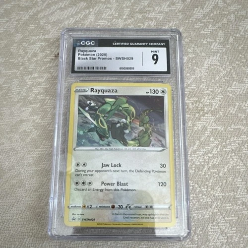 Pokémon Rayquaza CGC 9 Promo Black Star SWSH029 English Card 2020