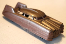 Marx Cars of the future, brown plastic car, vintage 1950's one of 4 style cars