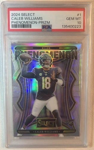 2024 Panini Select - Phenomenon Caleb Williams #1 Silver Prizm (RC) PSA 10