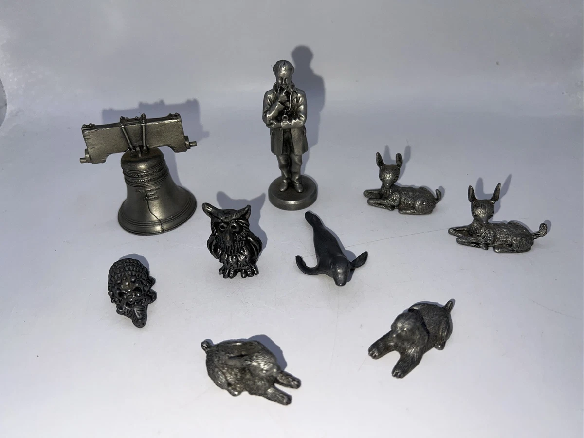 HUDSON Pewter Figurines Indiana Collectible People Figurines for
