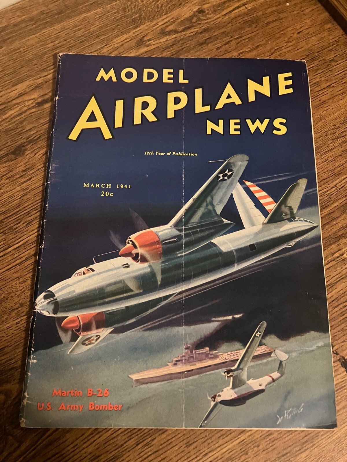 Vintage Back Issue of Model Airplane News Magazine - March 1941