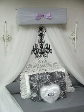 Shabby Chic Crib Canopy NuRsErY Bed Crown Teester BEDROOM Cornice VALANCE SALE