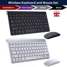 Wireless Keyboard and Mouse Set 2.4G For Mac Apple PC Laptop Windows UK