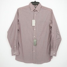 Daniel Cremieux Signature Men's Long-Sleeve Shirt S Red Mini Check NWT 89.50