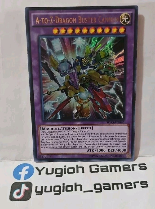 遊戯王OCG デュエルモンスターズ u-ko YUGIOH A TO Z DRAGON BUSTER CANNON SDKS-EN040 ULTRA LIGHT PLAYED