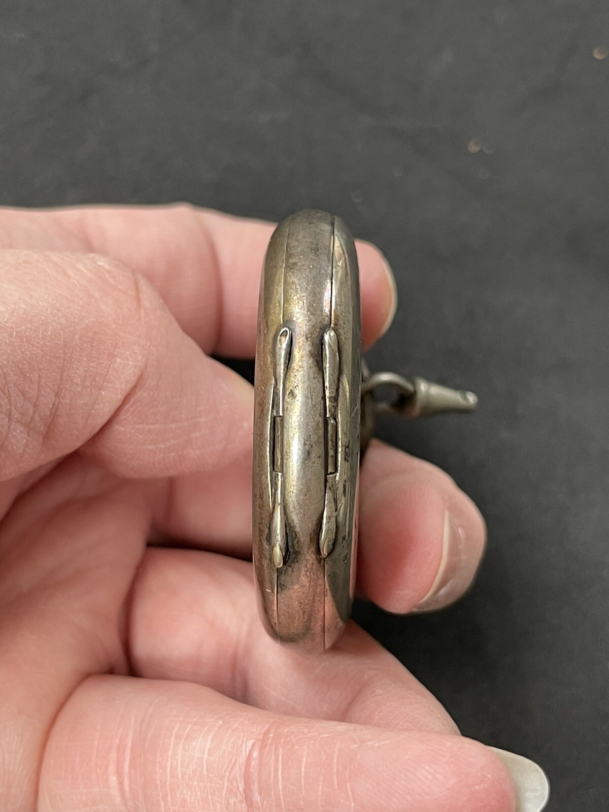 Antique Solid Silver Fob Watch - image 2