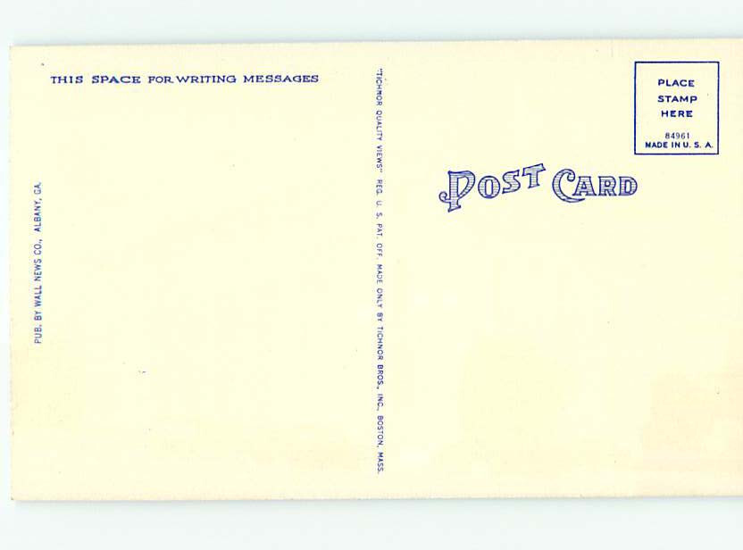 Linen POST OFFICE SCENE Valdosta GA 9/07 AF0914 eBay