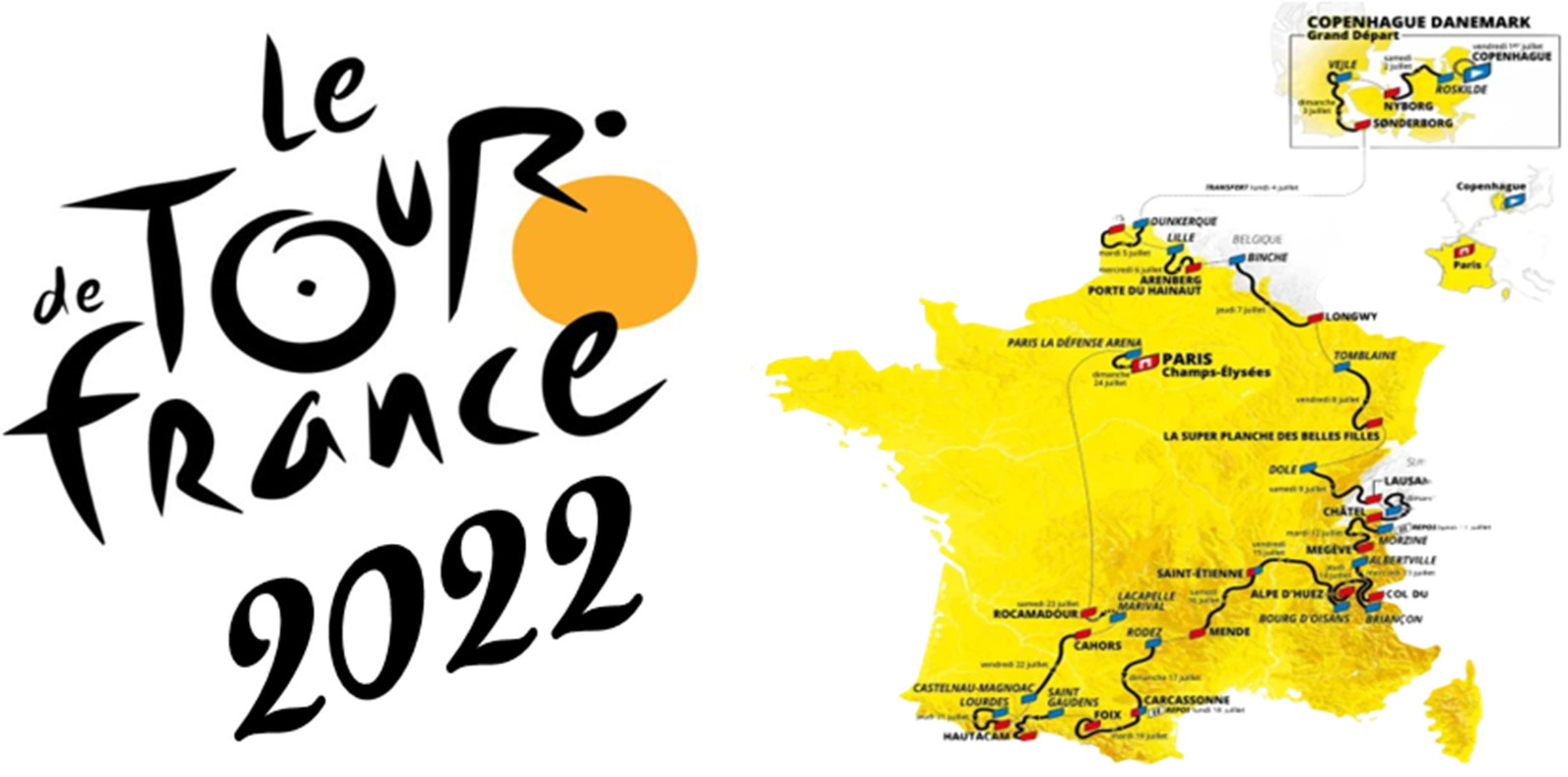 Tour de France 2022 route map  Ceramic Mug 11oz Mug UK standard size mug