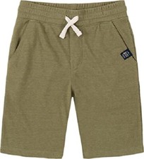 Lucky Brand Boys Size 8 Small Green Heather Cargo Shorts Pull On