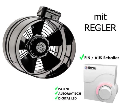 BNG Ventilatore tubolare assiale 200 250 300 350 400 mm tubo ventilatore/ventilatore