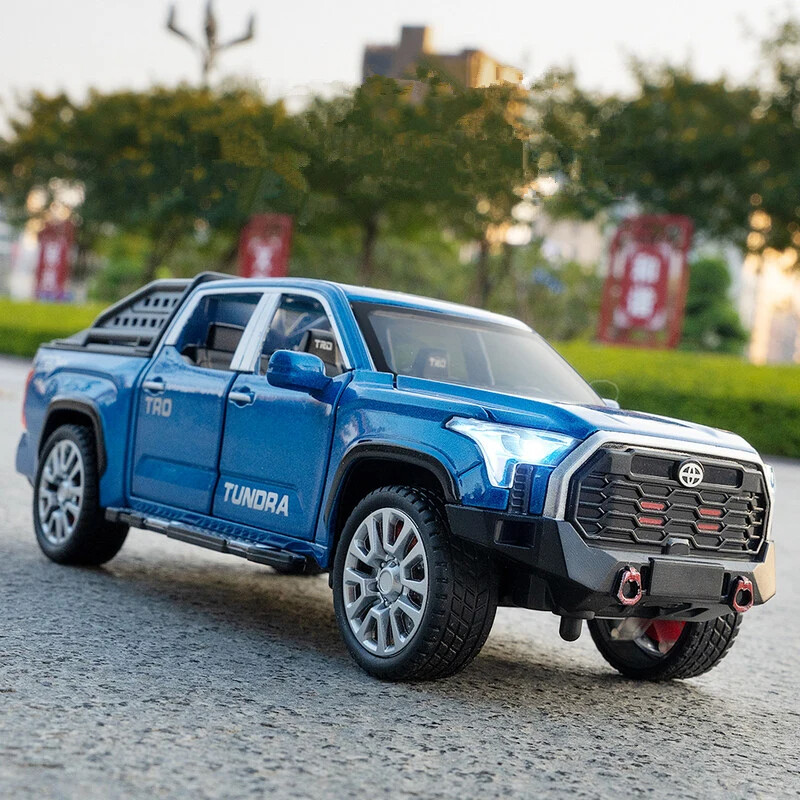 NEW 1/32 Toyota Tundra 2023 Diecast Car Model With Sound & Light Kid Toy Gift