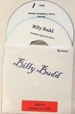 BRITTEN Billy Budd Live 15.1.2005 Kent Nagano 2-CD JOHN DASZAK/NATHAN GUNN etc