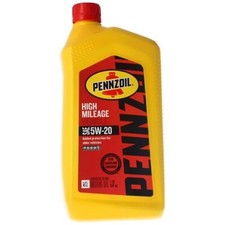 Pennzoil High Mileage SAE 5W-20 Motor Oil For...