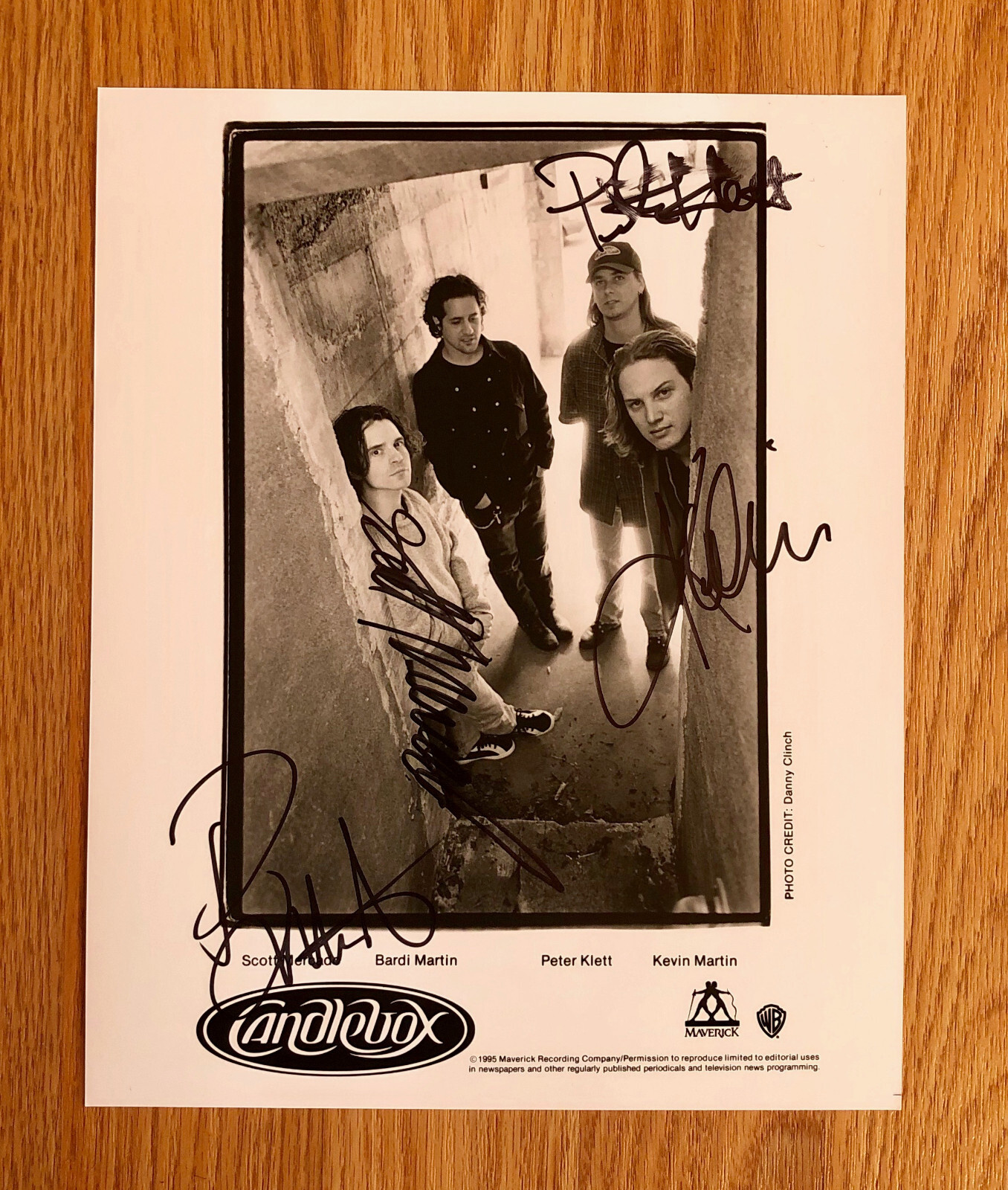 Candlebox 8" X 10" Promotional Press Photo Signed InPerson 1996 eBay