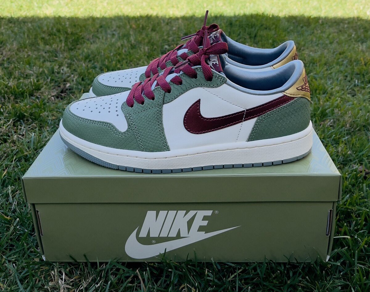 Jordan 1 Retro Low OG Chinese New Year FN3727-100, Oil Green Jordan 1 Retro Low OG Chinese New Year FN3727-100, Oil Green