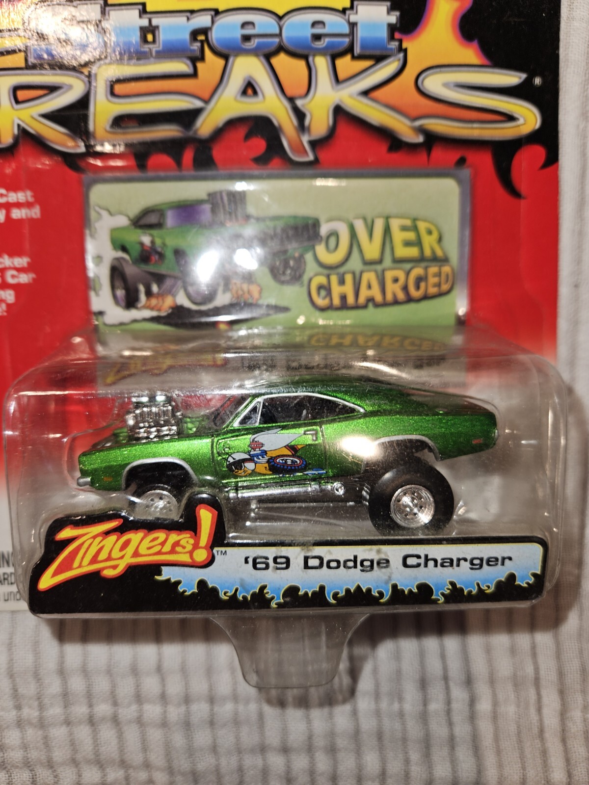 Johnny Lightning Zingers 69 Dodge Charger Wheels Real Rubber Tires