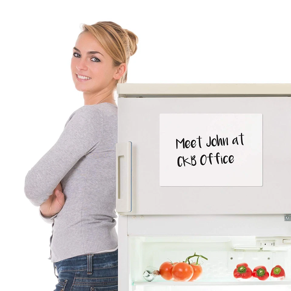 BLANK A3 Dry Wipe Magnetic Fridge Whiteboard Memo Board Drywipe Notice Board UK - Image 2 of 4