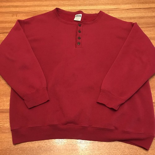 VINTAGE Tultex Sweatshirt Mens XL Red 