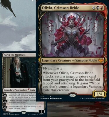 Olivia, Crimson Bride VAMPIRES Custom Commander Deck Magic Ready