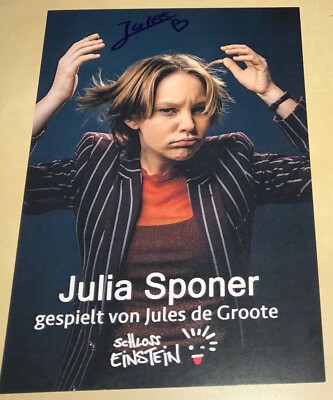 Jules de Groote / Julia Sponer Orig signierte Autogrammkarte Schloss Einstein #4