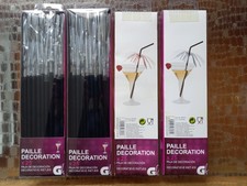 Set De 10 Pailles En Métal Avec Goupillon De Nettoyage - Design Fruits, Rangement Boîte