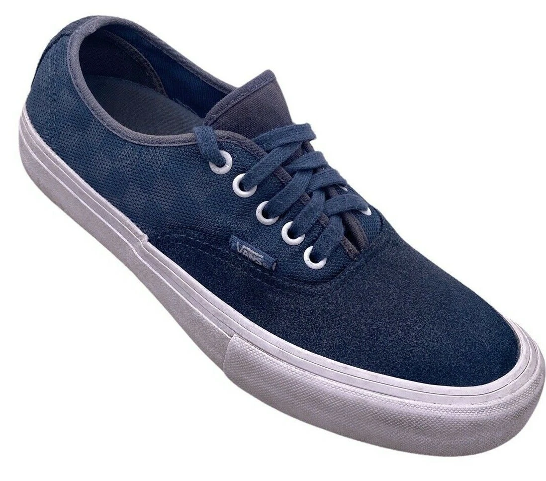 Vans Shoes Men Size 8 Comfy Cush Blue Checkers Low Top Lace Ups 500714 Skate