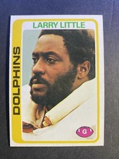 1978 Topps Football Card Larry Little Miami Dolphins Card #322 Hall of Famer