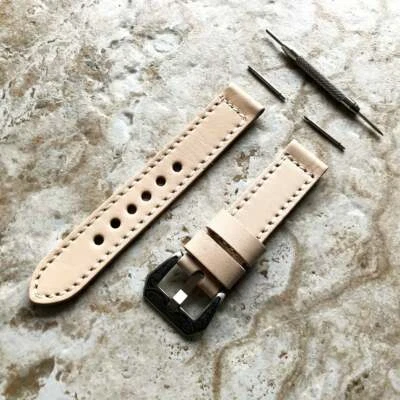 Veggie Tanné Cuir Bande pour Samsung Galaxy Montre 3 45mm 46mm Gear S3 -B22 - Photo 1/4