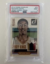 2014-15 Basketball Jersey Kings Anthony Davis #23 Game Worn /19 PSA 9 Pop 2