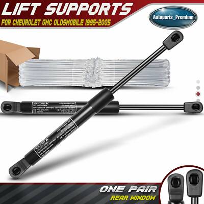 2x Rear Window Lift Supports For Chevy Tahoe 1995-1999 & GMC Yukon – 350N, No Wiper