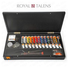 Royal Talens - Cobra Artist Water Mixable Oil Art Set in Premium Black Gift Box 