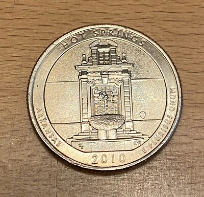 USA: Hot Spring Quarter 2010, Arkansas, Mint P - Bild 1 von 2