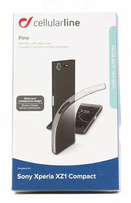 Cellularline Fine Schutzhülle Sony Xperia XZ1 Compact Tasche Rubber Case 012