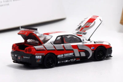 ZD CoolArt 1:64 JDM Skyline GTR R34 GT Racing Sport Model Diecast Metal Car BN