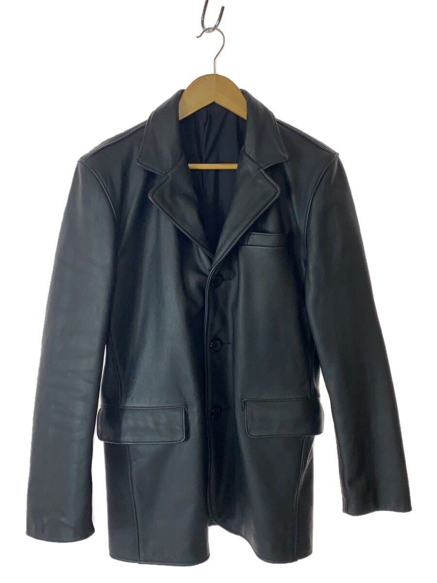 BACK DROP LEATHER JACKET TAILORED 3B Black BLK Used | eBay
