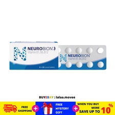 60 Tablets Neurobion Vitamin B1, B6, B12 for Numbness, Tingling & Nerve Relief