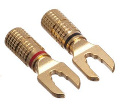 Dayton SPCO-GRB, Gold 12-18 AWG, Compression, Spade, Speaker (10)Pair