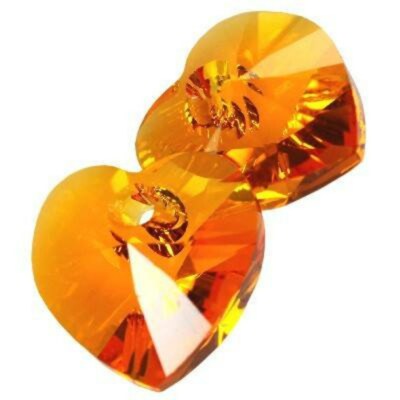 Xilion Heart Pendant 6228 Swarovski  Tangerine (259) 14.4x14mm
