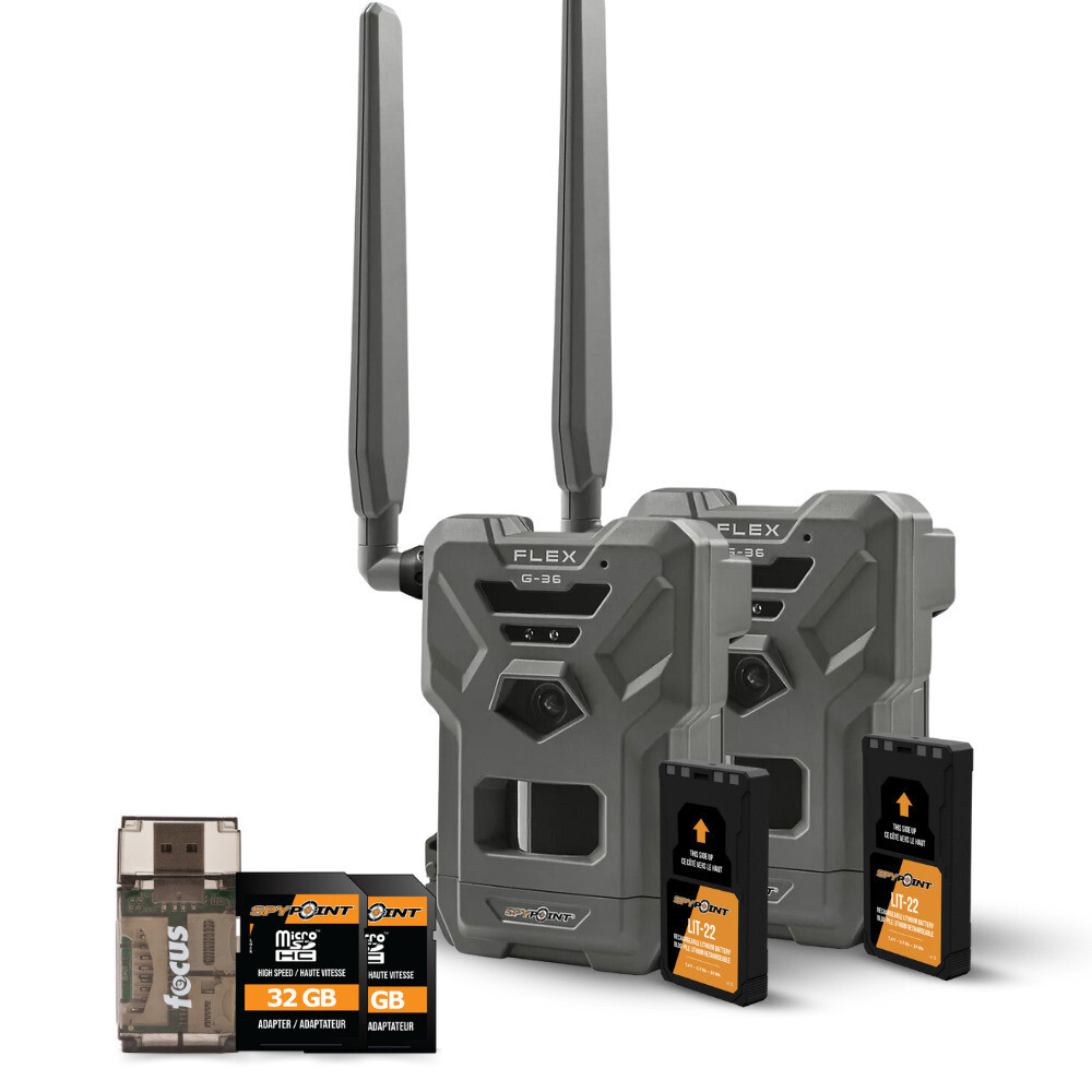 Следящая камера Spypoint FLEX G36 в комплекте из 2-х частей с батарейным блоком Spypoint в комплекте из 2-х частей