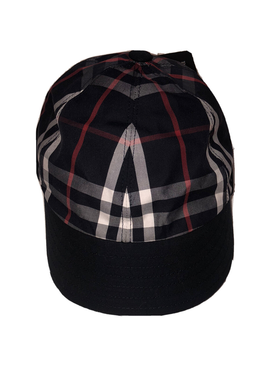Burberry  x Gosha Rubchinskiy Cap M  Navy Check Japanese Style Made In Italy NEW image 6