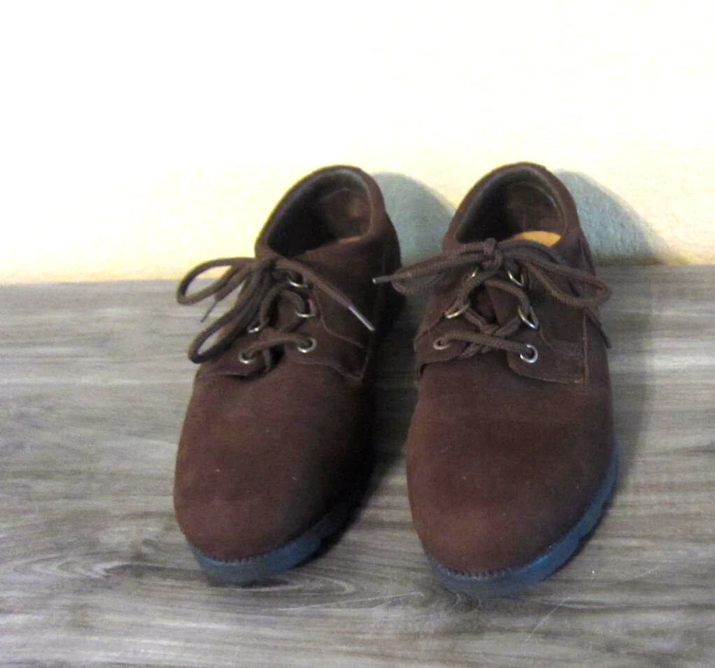 THOM BROWNE Scarpe casual Thom McAn donna 10W Oxford eleganti pizzo 21201 pelle scamosciata marrone