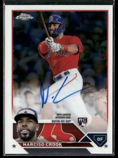 2023 Topps Chrome Update Series #RA-NC Narciso Crook RC Auto Red Sox