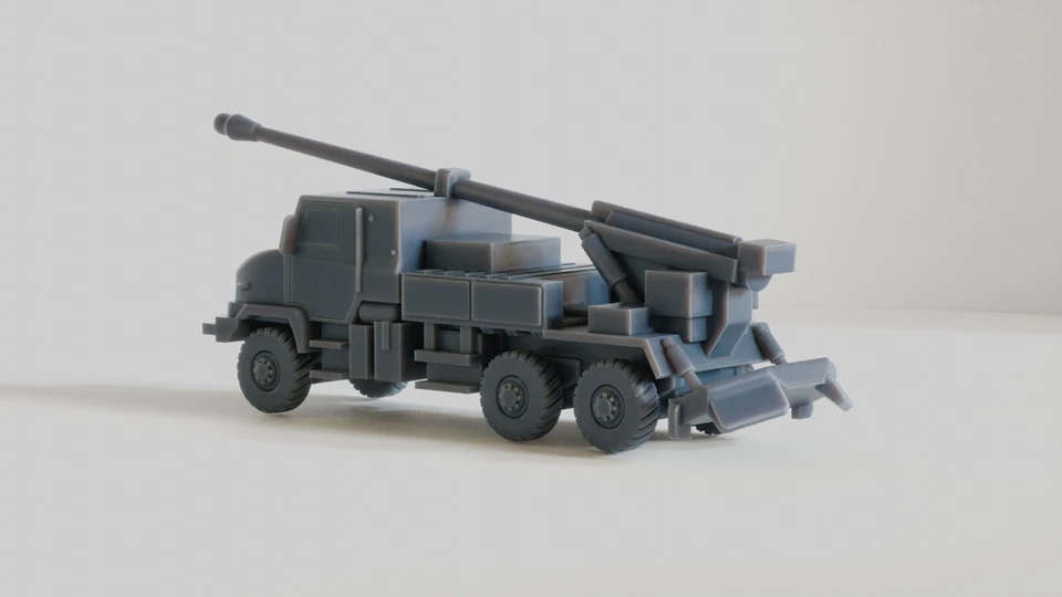 1/72 French Post War Caesar 6x6 S P G . Painted Resin. 3800 models on offer - Image 4 of 4