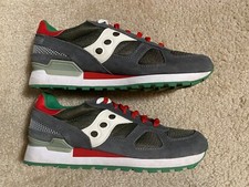 Saucony Shadow original S2108 643 Men's running Shoes, sz 10, grey red green