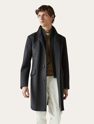 LORO PIANA FAN1955 Martingala Grey Jacket Coat- With Tags -RRP$14,500 AUD