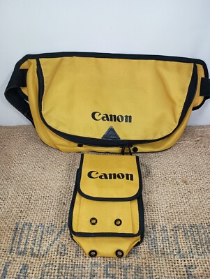 Canon Yellow Fanny Pack Waist Camera Bag Lens Film Holder