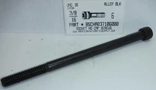 3/8-16x6 Hex Socket Head Cap Screws Alloy Steel Black (2)