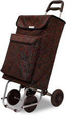 - Carrello Della Spesa - 22 X 40 X 106 Cm - Con 4 Ruote per Facile Manovrabilità